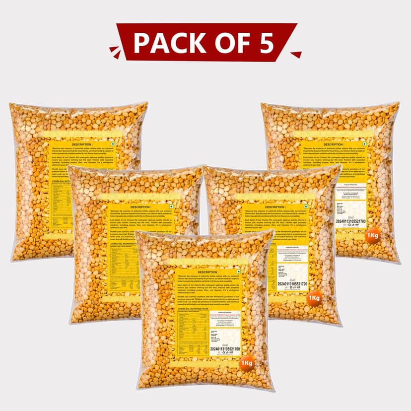 Chana Dal (Pack of 5) view 2