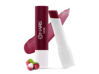 MARS Aqua Splash Tinted Lip Balm Enriched with Shea Butter, Jojoba Oil, Vitamin-E & Cocoa Extract, Repair Chapped Lips, Non-Sticky & Moisturising - 07-LICHI