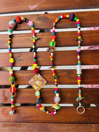 Boho Beaded Wall Hanging – 6 ft Type 1