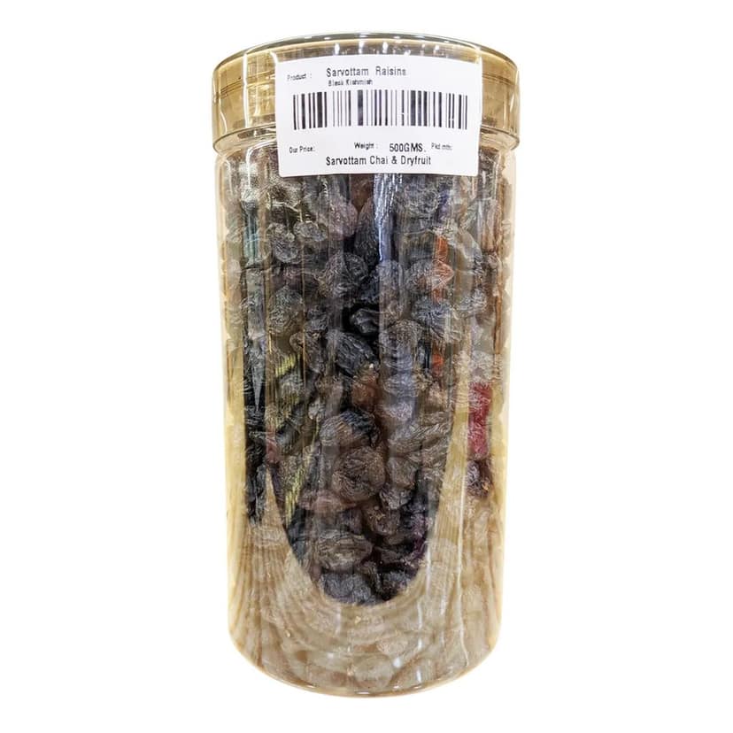 Sarvottam Kala Kishmish Box | Premium Black Raisins | Naturally Sweet & Seedless Dry Grapes | Rich in Iron, Fiber & Antioxidants | Ideal for Snacking & Baking view 2