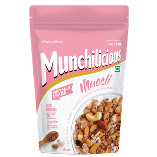 Munchilicious Muesli Fruit & Nut Roasted - 350gm
