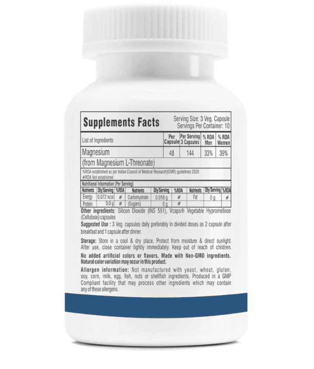 vitaone Trexgenics Magnesium L-Threonate Capsules view 2