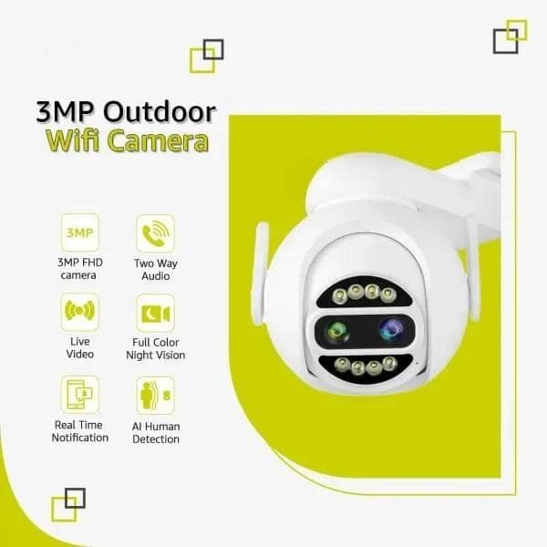 Wifi Camera | CCTV Camera | 3MP With 10X Hybrid Zoom Outdoor Camera view 2