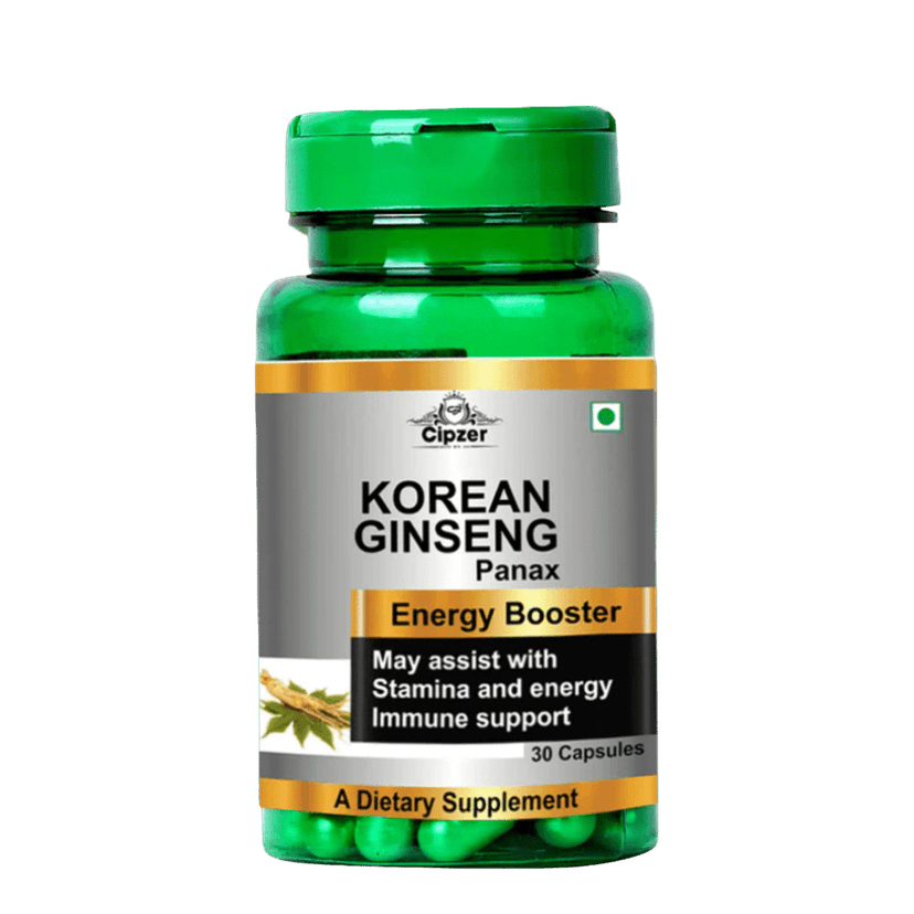 Cipzer Korean Ginseng (60 Capsules): Peak Vitality, Focus, and Stress Resilience for Modern Life