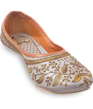 rajeraj Gray Women's Juttis