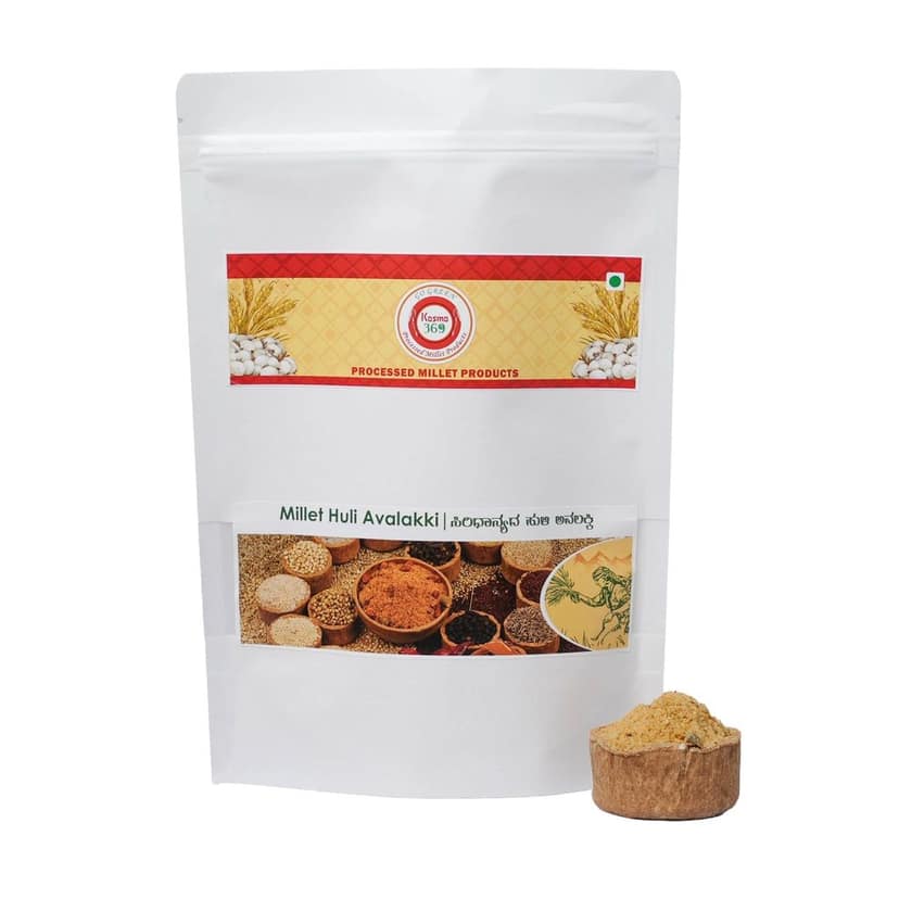 Gojju Avalakki | Tamarind Poha Rice Flakes Instant mix | South India Authentic Millet Huli Avalakki view 2