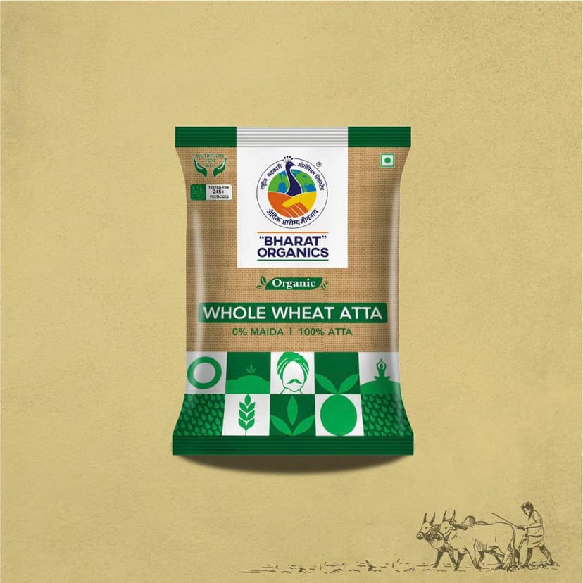Bharat Organic Whole Wheat Atta