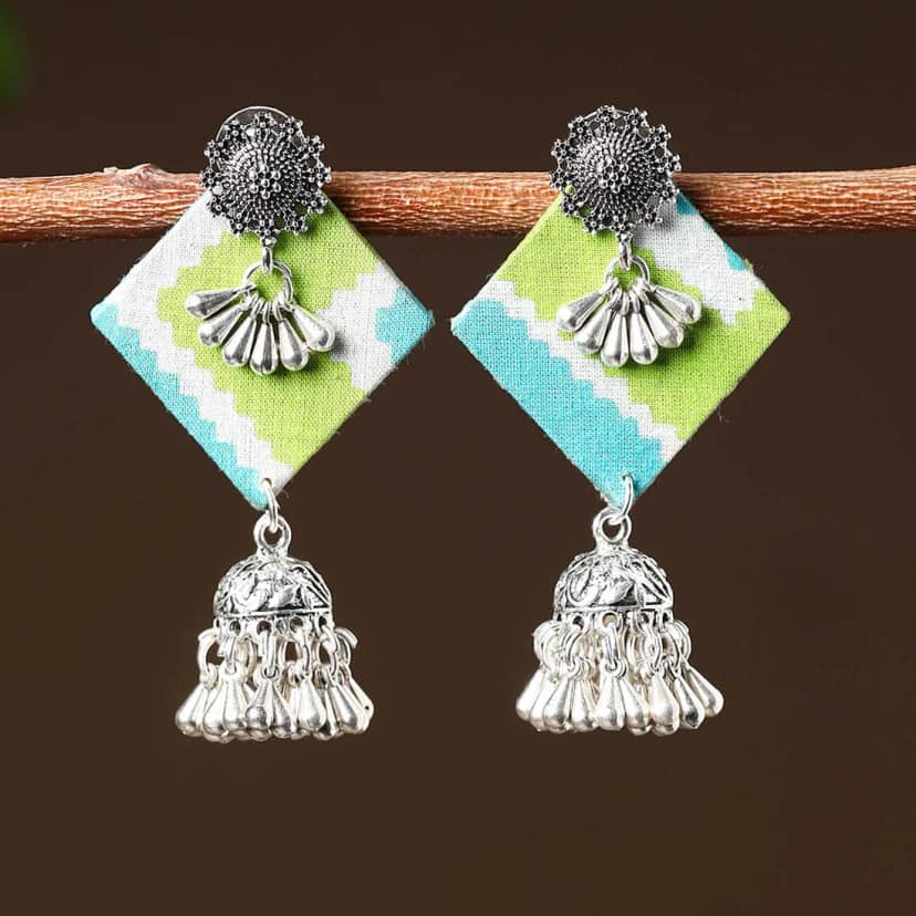 Multicolor - Mayra Handcrafted GS Fabart Earrings
