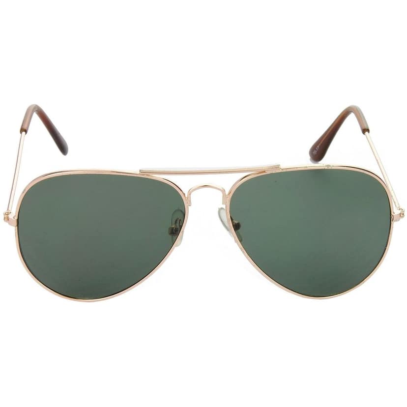 Hrinkar Green Pilot Stylish Goggles Golden Frame Sunglasses for Men & Women - HRS05 view 2