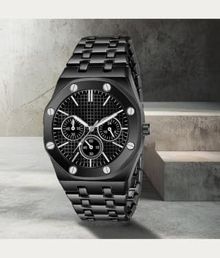 Trex Black Stainless Steel Analog Men's Watch
