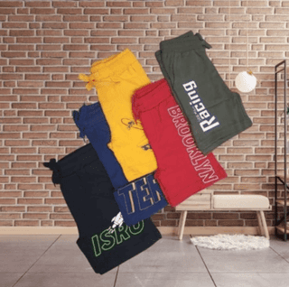 NameBox - Awesome Cotton Shorts Unisex for Kids (Multicolor) Size - 38 (S)