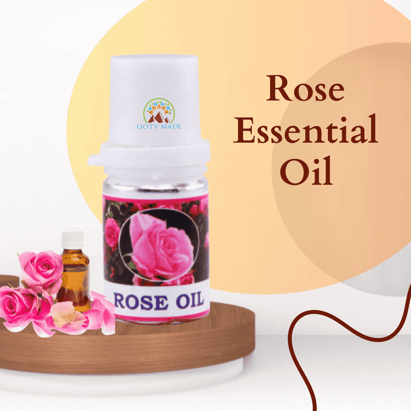 Buy rose essential oil for skin, hair, and aroma diffusers.