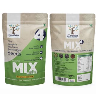 Famreliable Explosive Energy Seed Mix Blast: 400g Total - Pumpkin, Chia, Sunflower & Roasted Flax Seeds - Unleash Your Power with Every Crunch! (200g Pack of 2)