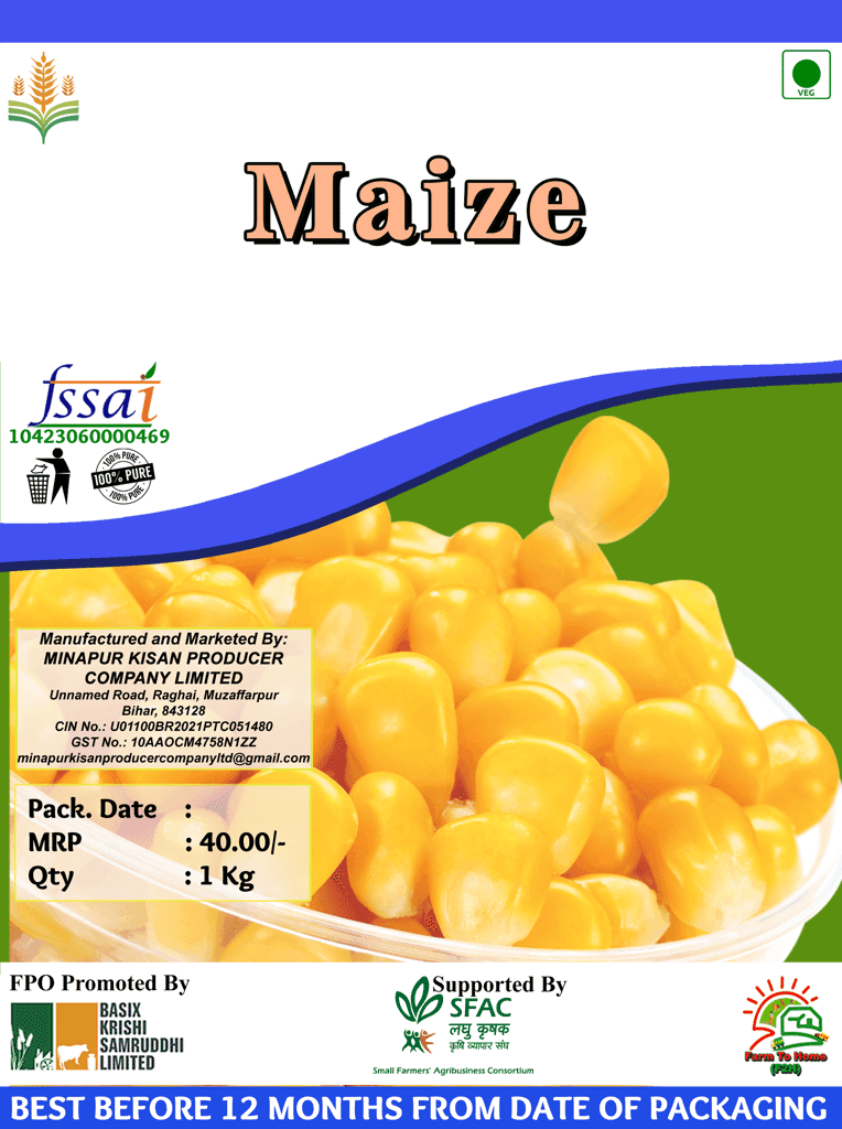 100% Pure Maize/Corn - Farm Fresh & Natural | 1Kg view 2