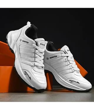 Birde White Men's Sports Running Shoes