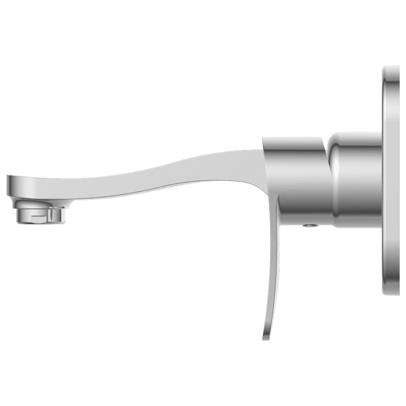 PR-2167 Exposed Part Kit For Single Lever Basin Mixer Wall Mounted With Consisting Of Operative Lever, Basin Spout & Wall Flange view 2