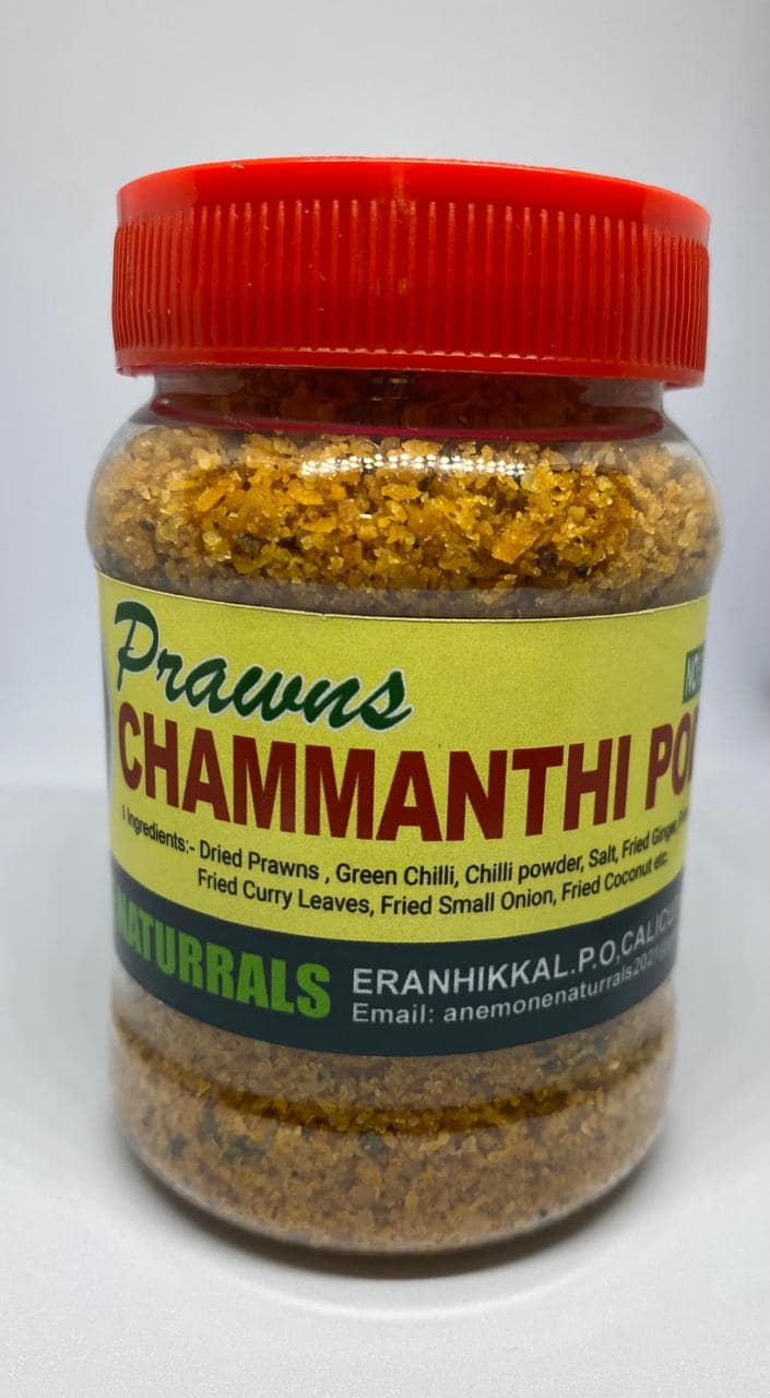 Anemone Naturals Prawns Chammanthi Podi – Spicy Dry Prawns Chutney Powder, 100 gm view 2