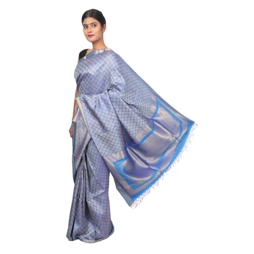 HANDLOOM KOSA SAREE WITH BLOUSE (SKU - 1SXT01241219 SAREE- 250) view 2