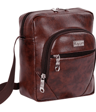 Raylan Brown Solid Messenger Bag