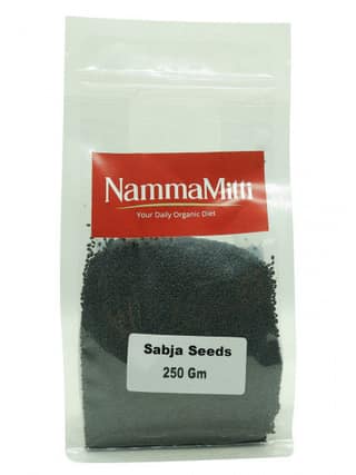 NammaMitti Sabja Or Basil Seeds, 250 gm