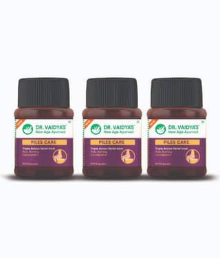 Dr Vaidya'S Piles Care-Ayurvedic Pills | (30 Capsules Each) (Pack of 3)