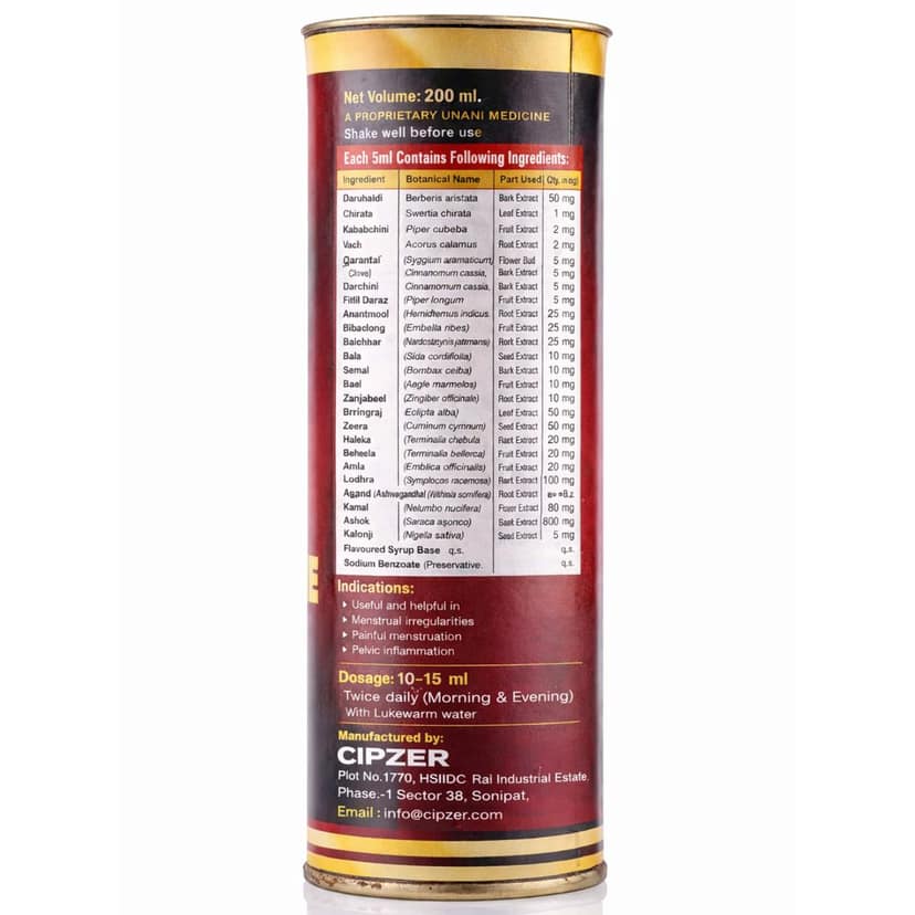 Cipzer Dr. Gyne Syrup (200ml): Comprehensive Uterine Health, Cycle Regularity & Women's Wellness view 2