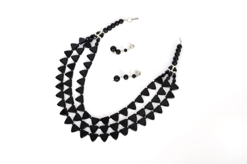 Multi Layer trangular Shaped Necklace view 2