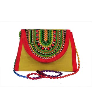 SUNESH CREATION Sling Bag Cotton Set of 1 ( Blue )