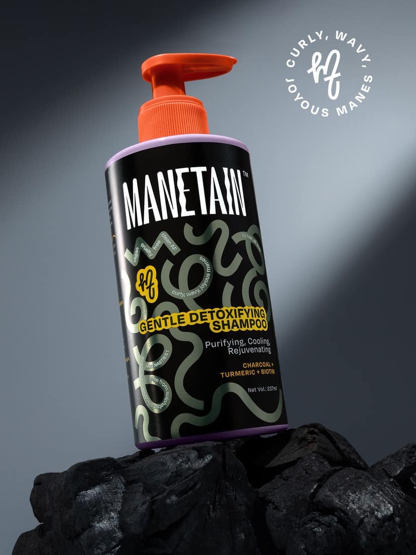 Manetain Gentle Detoxifying Shampoo with Charcoal - 237ml