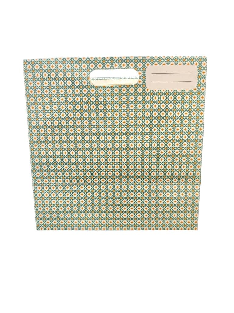 Geometric Patterned Storage Bag with Handle view 2
