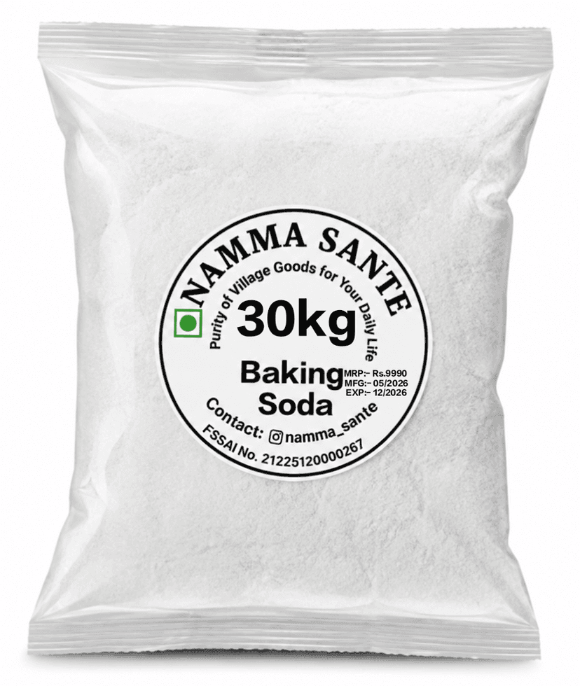 Baking Soda, Sodium Bicarbonate, Cooking Soda, Meetha Soda, Food Grade Baking Soda 30kg