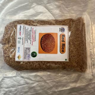 Organic Red Rice 1 Kg - Unpolished, Gluten-Free, and Vegan