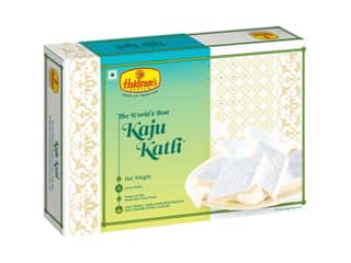 Haldiram's Kaju Katli Packed Sweets - 500 Gm - Pack of 2