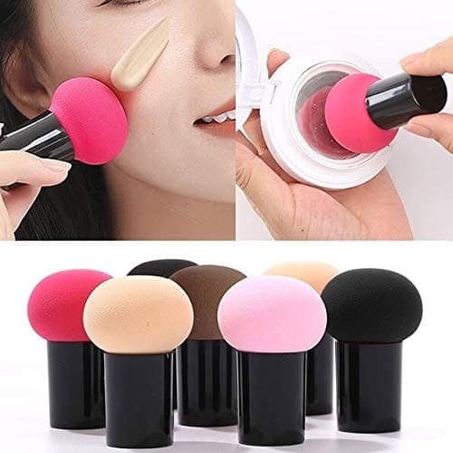 ShopCircuit Elastic Soft Mushroom Shape Beauty Blender/Puff | Pack of 8 view 2