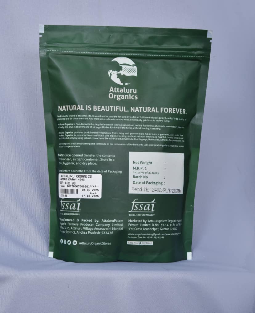 Attaluru Organics Sambar Powder view 2