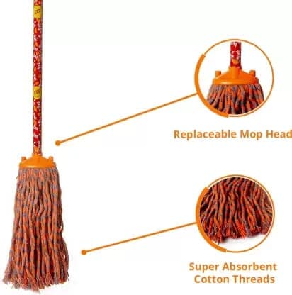 Monkey 555 Oval Mop Wet & Dry Mop (Orange) view 2