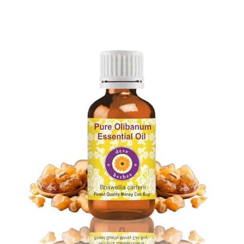 Deve Herbes Olibanum Essential Oil (Boswellia carterii) Pure | Non-Sticky | Non-greasy | Lightweight | Men & Women | All Skin Types | Steam Distilled 15ml Deve Herbes Olibanum Essential Oil (Boswellia carterii) Pure | Non-Sticky | Non-greasy | Lightweigh view 2