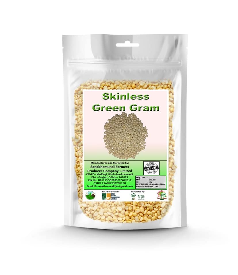 Dal Combo Pack | Green Gram & Skinless Green Gram | 2 Kg view 2