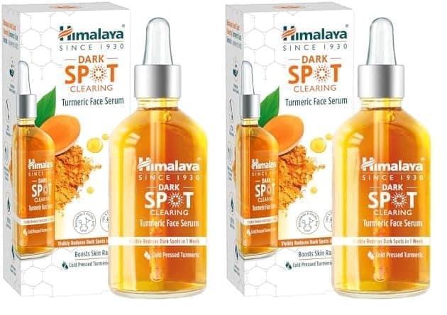 Himalaya Wellness Company Himalaya Dark Spot Clearing Turmeric Face Serum Organically Sourced Turmeric Reduce Dark Spots In 7 Days 10% Glycolic Acid & 2% Niacinamide 30Ml (Pack of 2) Himalaya Wellness Company Himalaya Dark Spot Clearing Turmeric Face Ser view 2