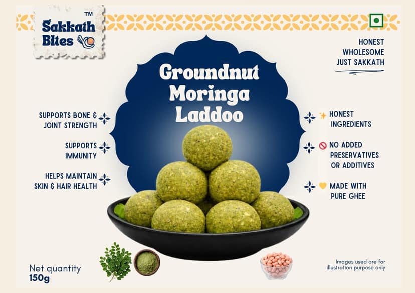 Groundnut Moringa Laddoo view 2