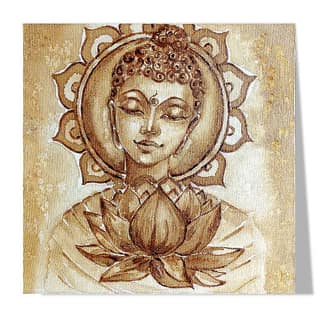 Coffee Painting on Canvas DIY Kit by Penkraft