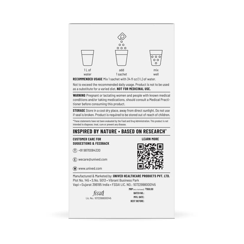 Unived Hydration Sachets for Daily Energy and Wellbeing Berry view 2