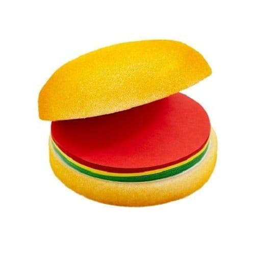 Burger Shape Notepad with Sticky Notes view 2