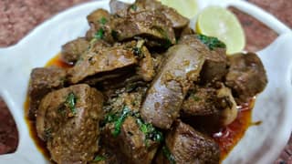 Mutton tawa kaleji fry