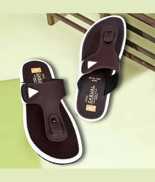 Altek 14311 Brown Men's Thong Flip Flop