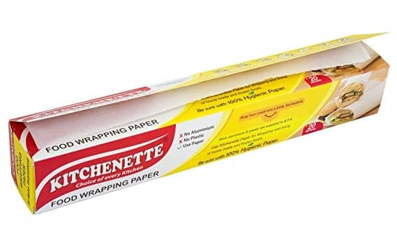 Kitchenette Food Wrapping Paper - 20 Meters (White) + (Baking and Cooking Parchment Butter Paper Microwave Safe (Combo) Microwave Paper Butter Paper view 2