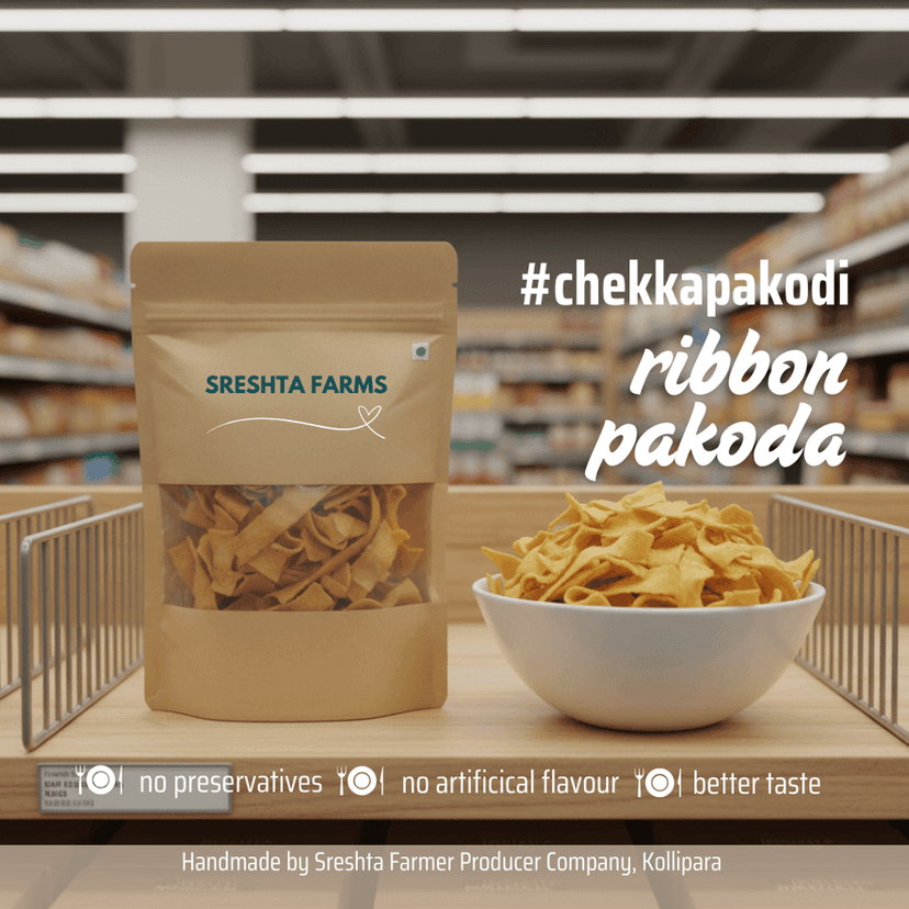 Sreshta Farms Ribbon Pakkoda 250g view 2