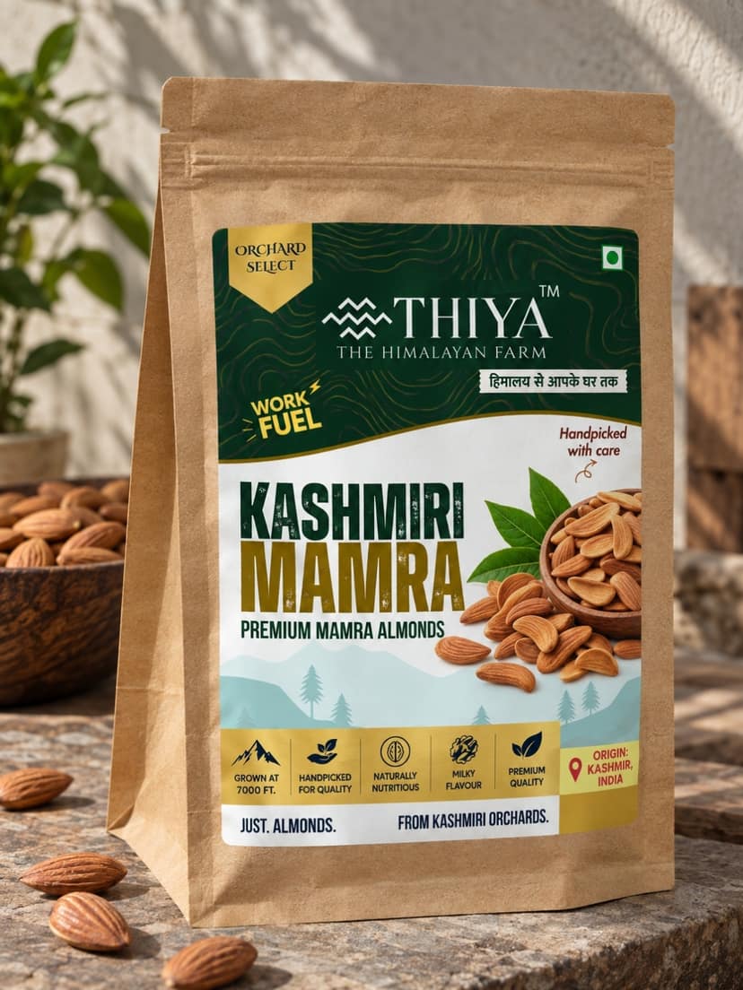 Thiya Kashmiri Mamra Almonds | Kashmir's Finest | Mamra Almonds | 500g