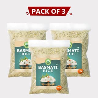 Basmati Rice - 1 kg (pack of 3)