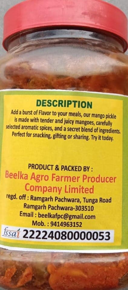 Beelka Agro Farmer Producer Company Limited Mango Pickle, 1kg view 2